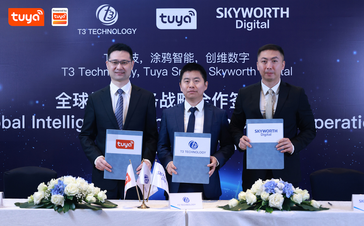 Tuya Smart se asocia estratégicamente con T3 Technology y Skyworth Digital para crear un ecosistema global de hogares inteligentes