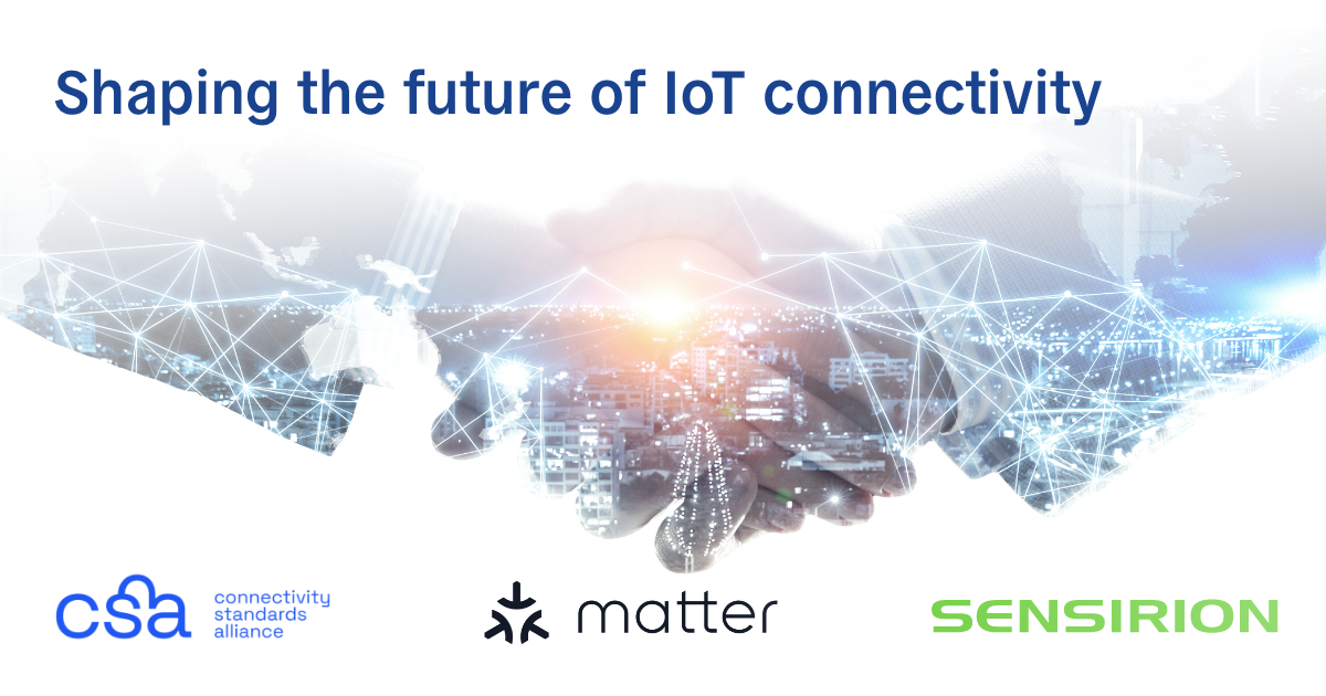 Sensirion se une a la Connectivity Standards Alliance para dar forma al futuro de la conectividad IoT