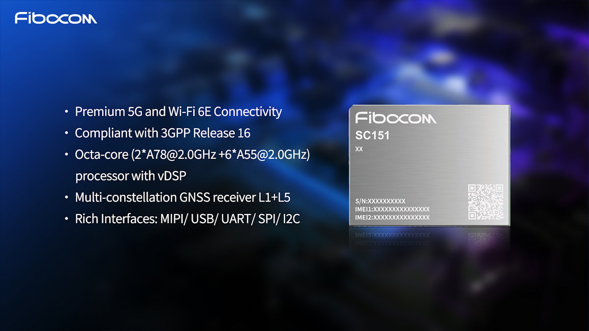 Fibocom lanza el módulo inteligente 5G SC151, que potencia la conectividad 5G para la industria AIoT