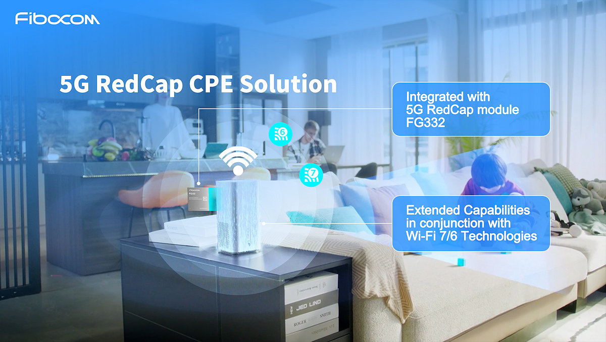 Fibocom presenta una solución CPE 5G RedCap con tecnologías Wi-Fi 7 y Wi-Fi 6 en Computex 2024