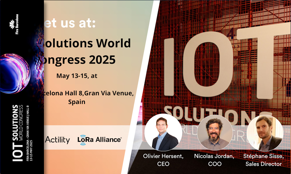 Actility presenta innovaciones clave en geolocalización y despliegues IoT a gran escala en el IoT Solutions World Congress 2025