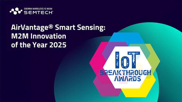 Semtech gana el premio a la Solución M2M más innovadora en los IoT Breakthrough Awards 2025
