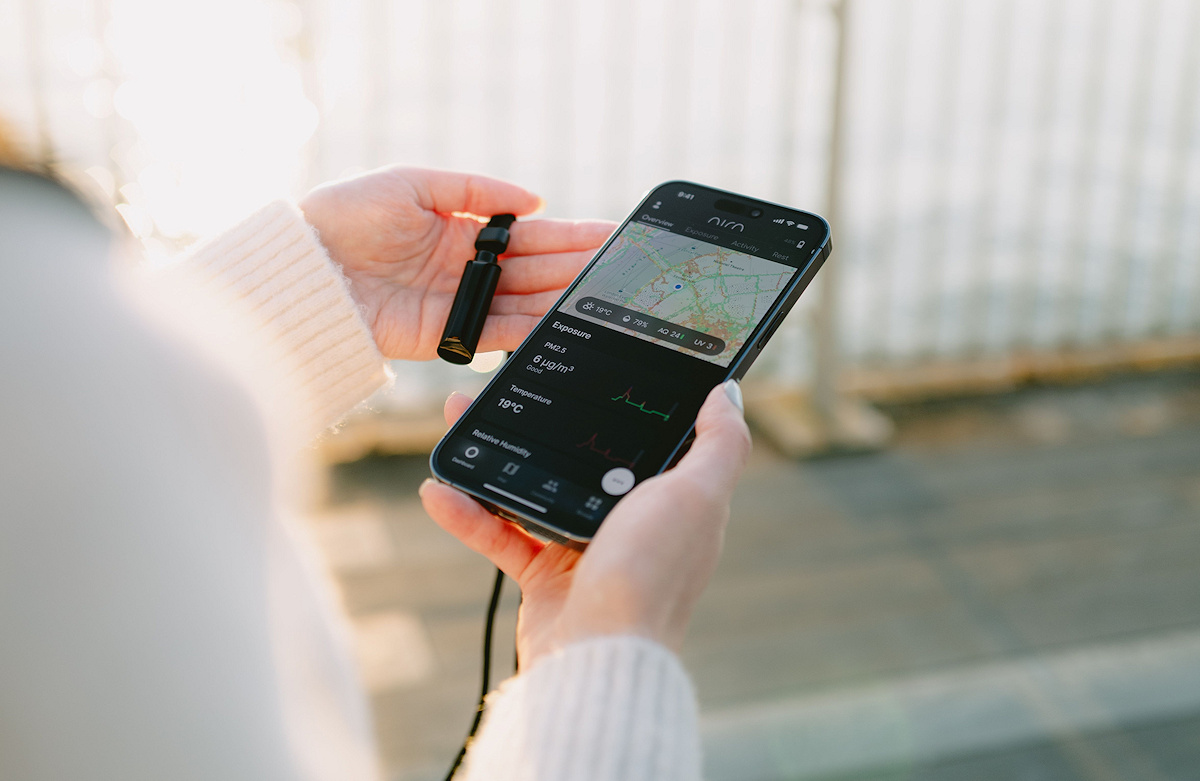 Aira presenta un sensor portátil para medir la calidad del aire en tiempo real