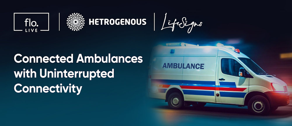 LifeSigns, floLIVE y Hetrogenous lanzan una solución de ambulancia conectada con tecnología 5GIoT para monitorización en tiempo real