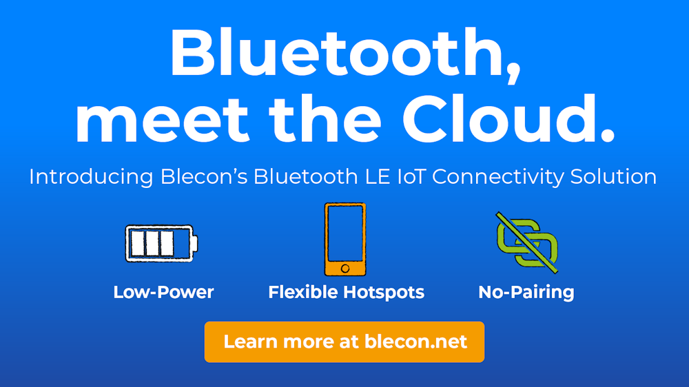 Blecon revoluciona la conectividad IoT con su nueva solución de Bluetooth Low Energy para aplicaciones de bajo coste y bajo consumo