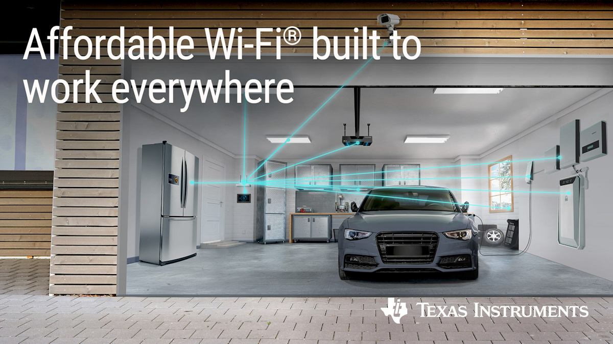 Texas Instruments hace que la tecnología Wi-Fi sea más robusta y asequible para las aplicaciones IoT conectadas