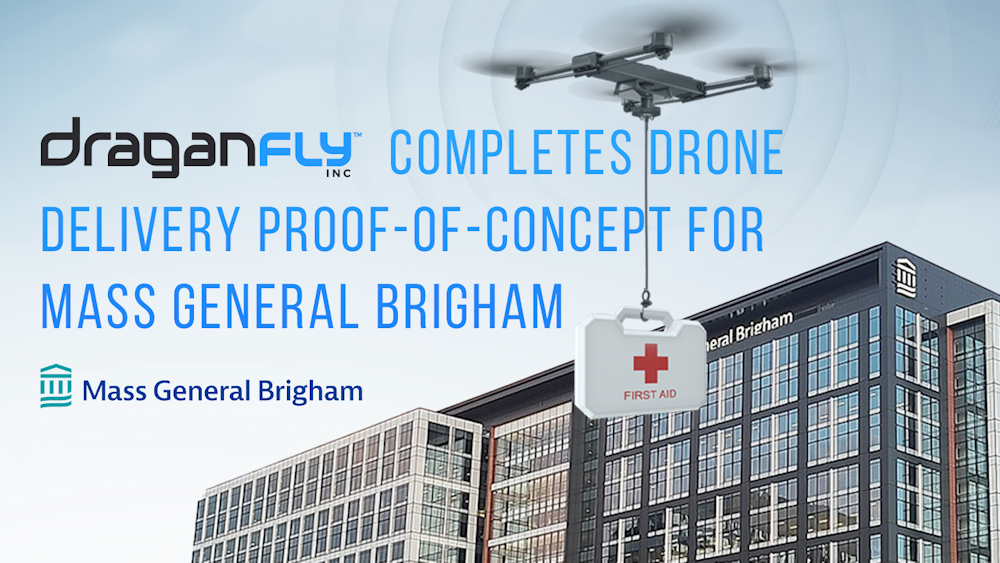 Draganfly completa los primeros vuelos PoC en un proyecto de investigación de entrega de drones para Mass General Brigham