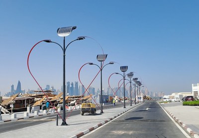 El Mundial de Fútbol de Qatar estará iluminado por unas exclusivas farolas solares inteligentes