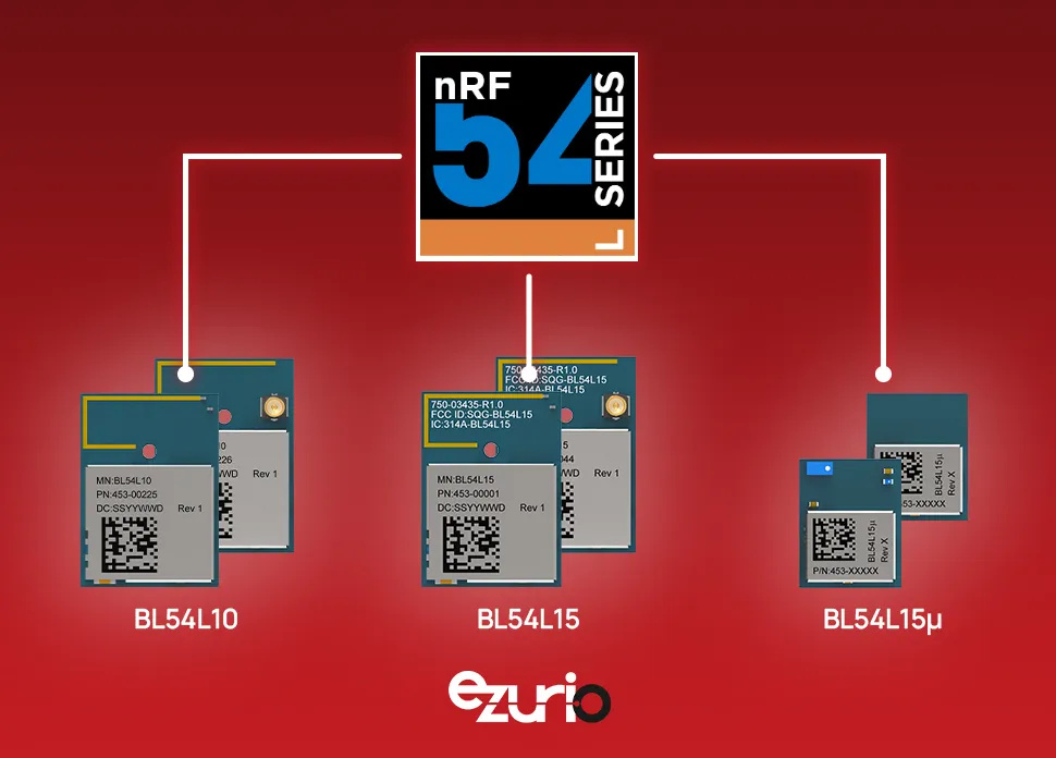 Ezurio lanza el módulo Bluetooth Low Energy más compacto del mercado basado en el nRF54L de Nordic Semiconductor