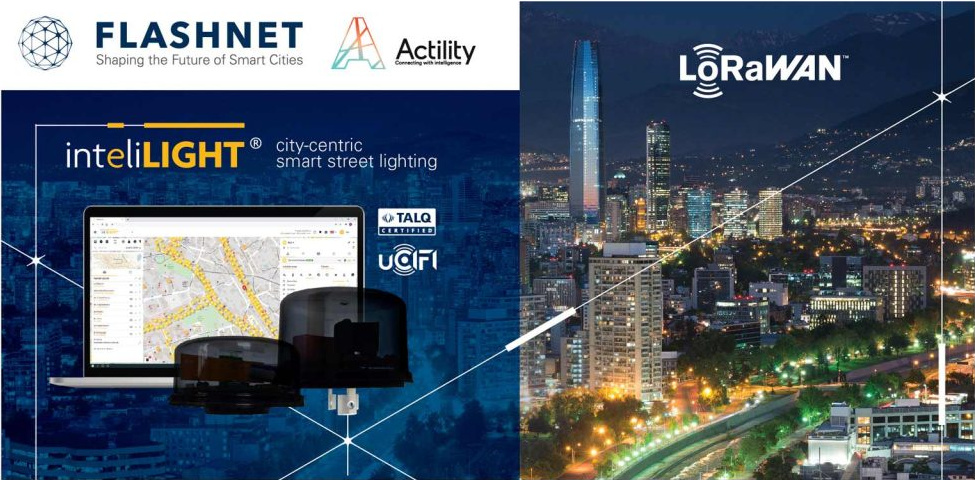 Actility y Flashnet lanzan una solución avanzada de iluminación urbana inteligente basada en LoRaWAN