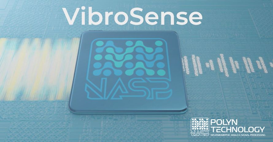 POLYN presenta VibroSense, el primer diseño de chip de preprocesamiento de vibraciones para aplicaciones específicas del sector