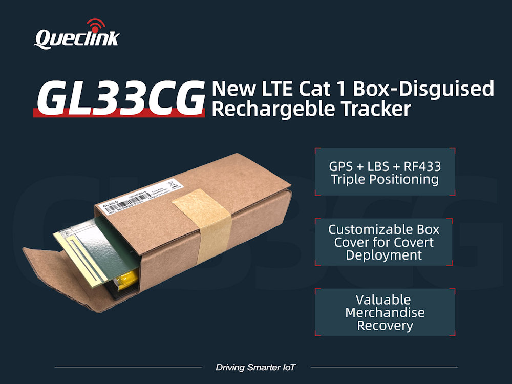 Queclink presenta el GL33CG, un rastreador LTE Cat 1 oculto con tecnología de vanguardia para la seguridad de mercancías