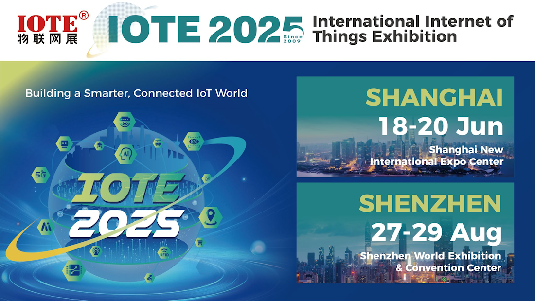 Shanghai acogerá la 23ª Exposición Internacional de IoT (IOTE 2025)