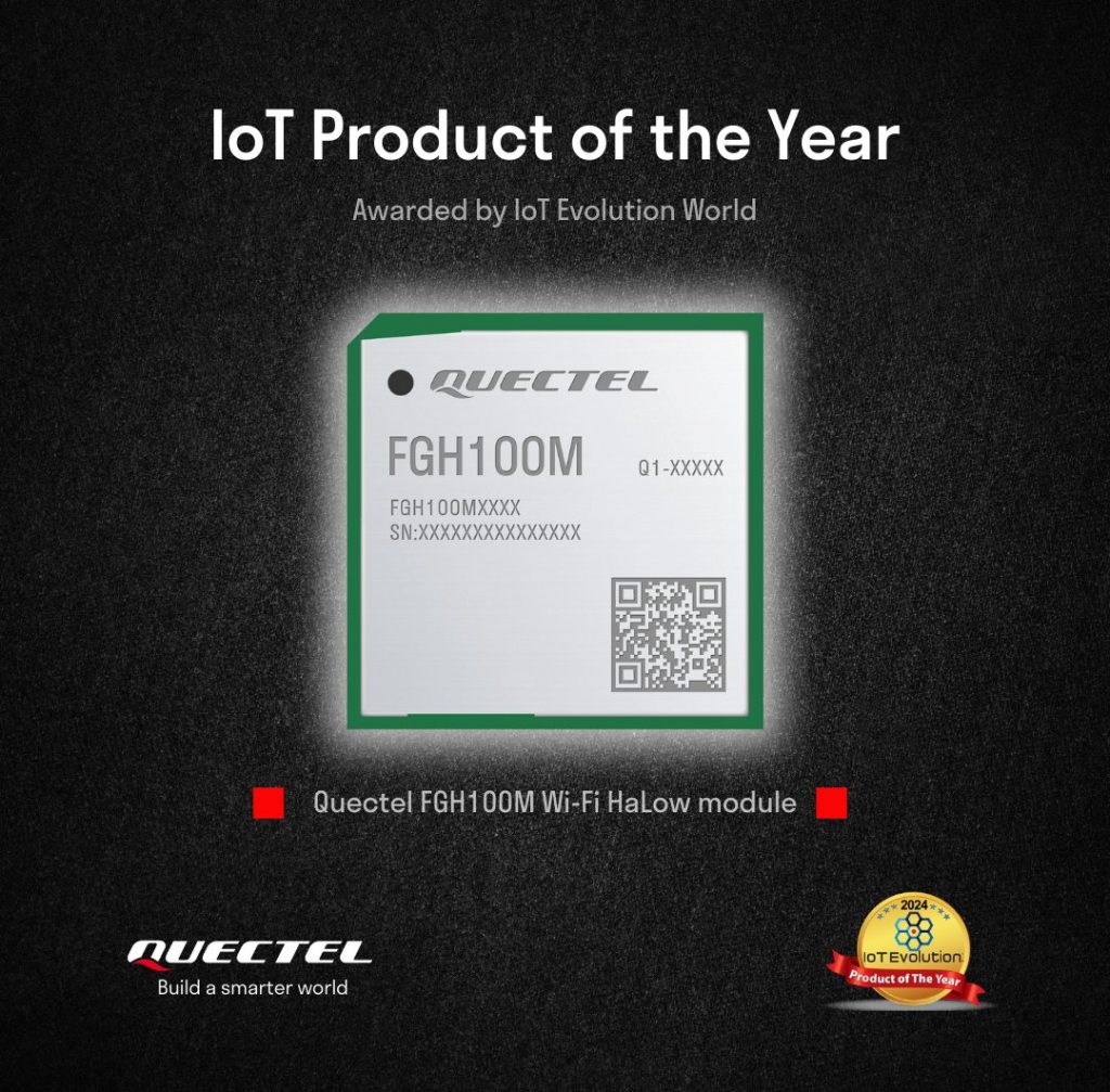 Quectel recibe el premio 2024 IoT Evolution Product of the Year