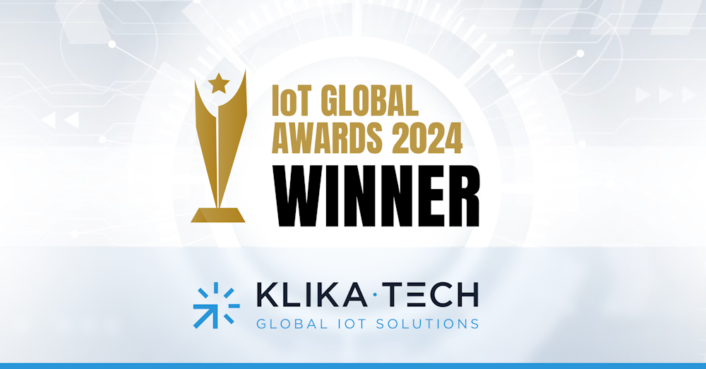 La innovadora solución de medición de agua inteligente de Klika Tech, Subeca BLINC, gana el Premio Smart City 2024 de IoT Global