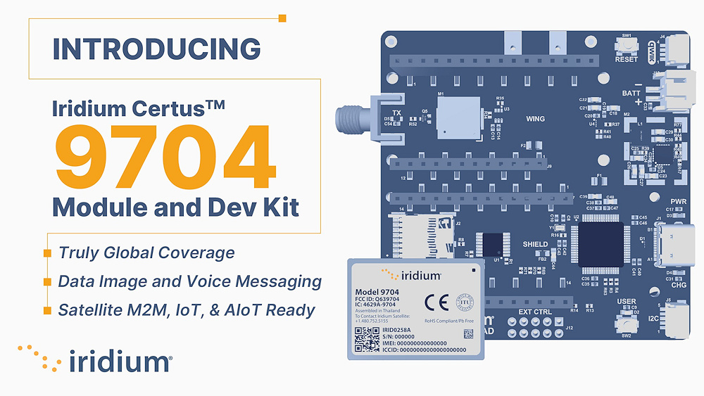 Iridium transforma el IoT por satélite con el lanzamiento del revolucionario módulo Iridium Certus 9704