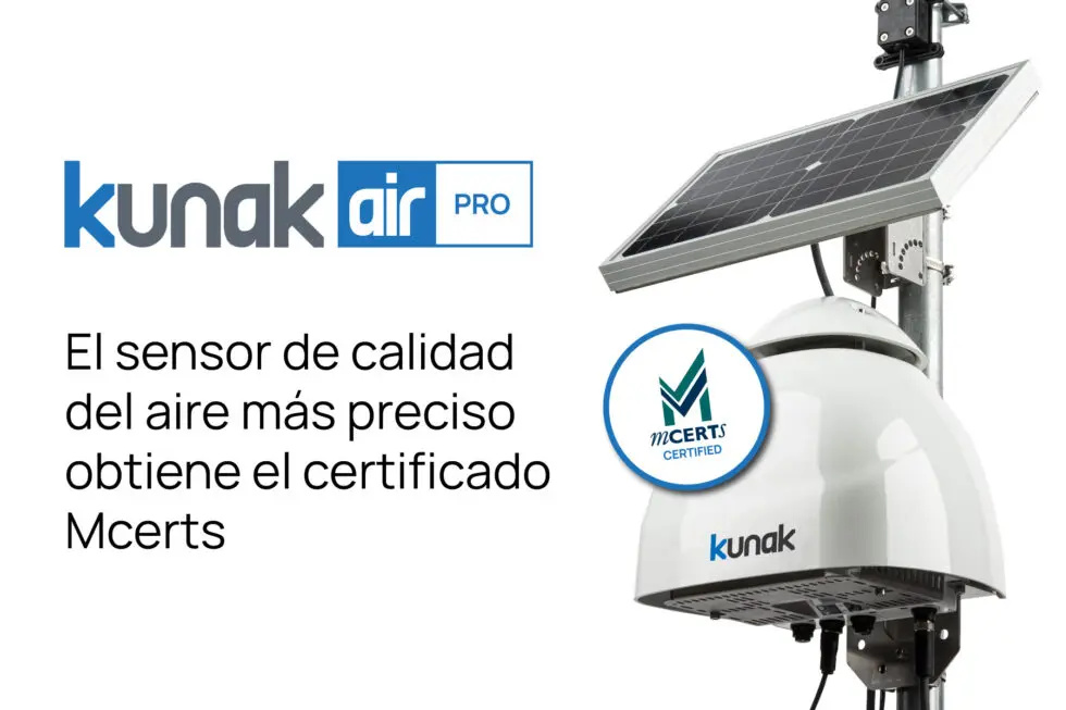 Kunak AIR Pro: El Sensor de Calidad del Aire Más Preciso Obtiene el Certificado MCERTS