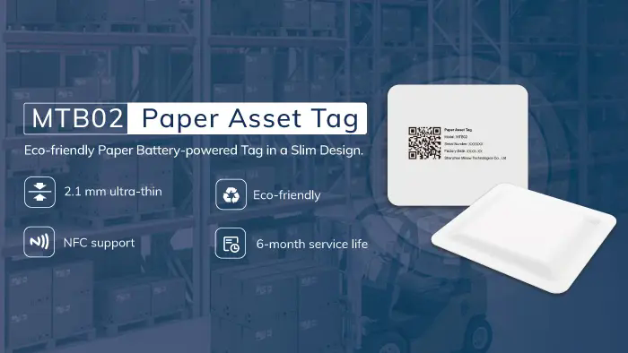 Etiqueta de papel inteligente para el seguimiento de activos MINEW MTB02: Ultrafina, eficiente y respetuosa con el medio ambiente