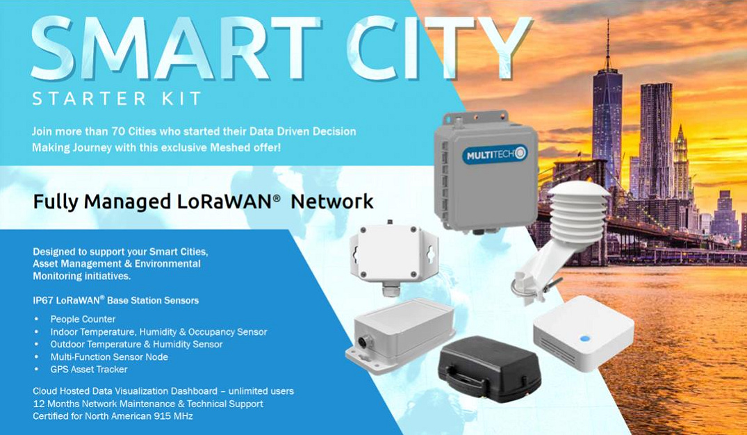Meshed lanzará soluciones IoT para ciudades inteligentes con LoRaWAN en Norteamérica