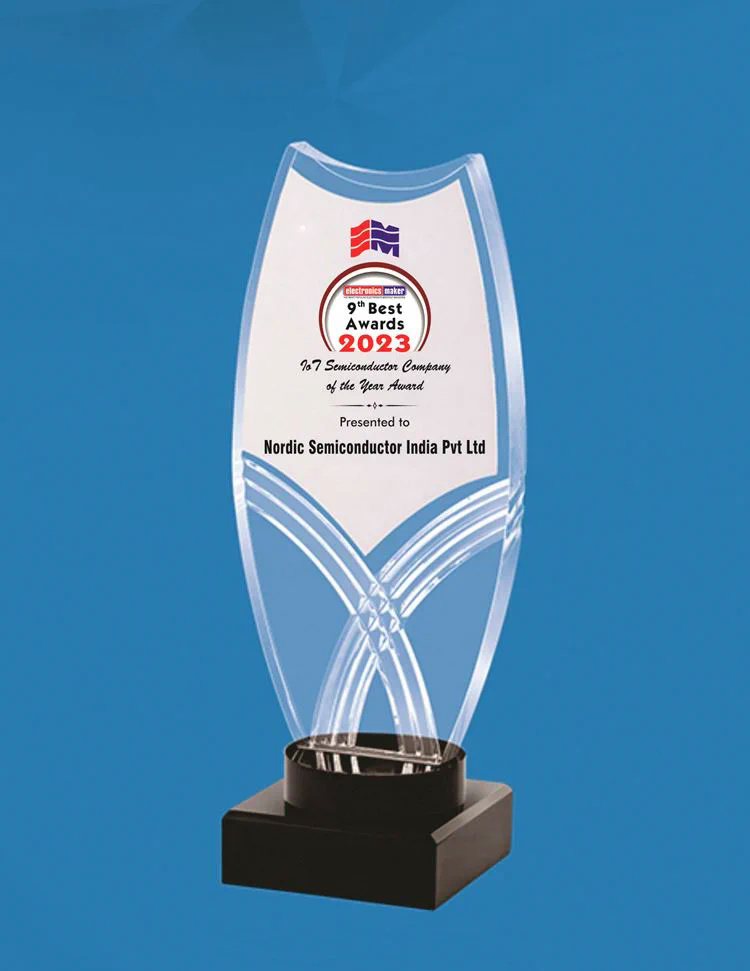 Nordic Semiconductor gana el premio 'IoT Semiconductor Company of the Year' en la India