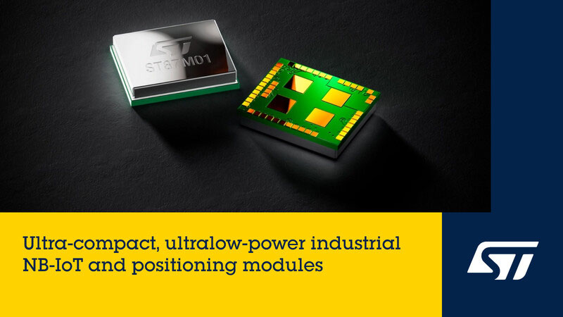 Los nuevos ST87M01 amplían la conectividad NB-IoT con geolocalización GNSS y Wi-Fi integrada