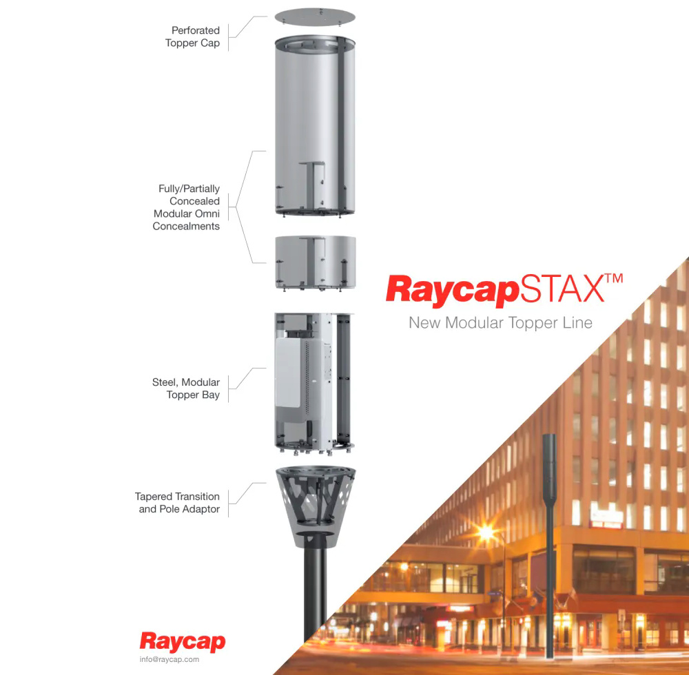 Raycap lanza un nuevo Topper modular para satisfacer la creciente demanda de los principales operadores de red