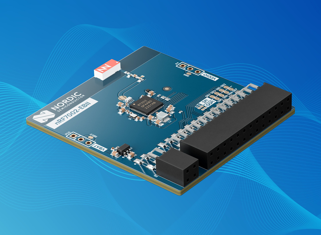 Nordic lanza la placa nRF7002 EBII para acelerar el desarrollo IoT con Wi-Fi 6
