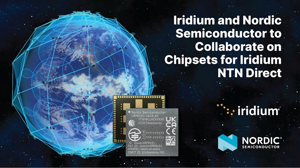 Iridium lanza Iridium NTN Direct con Nordic, el primer servicio NB-IoT satelital verdaderamente global