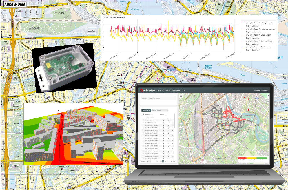 OrbiWise implementa dispositivos Sampols en la ciudad de Ámsterdam para monitorear la contaminación acústica