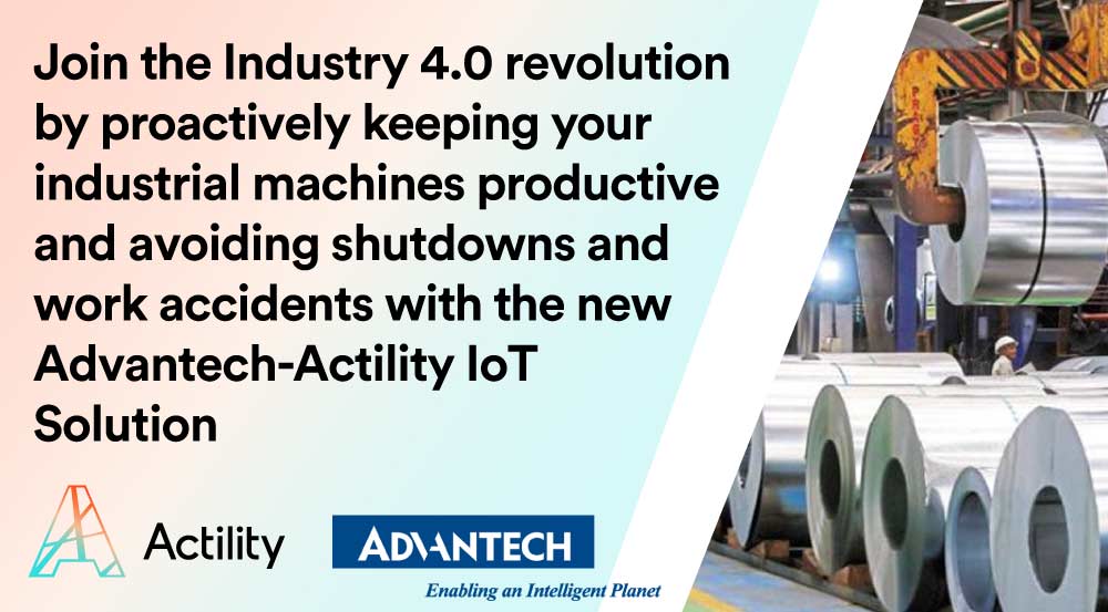 Advantech y Actility lanzan una nueva solución IoT de mantenimiento predictivo inteligente basada en IA para maquinaria rotativa