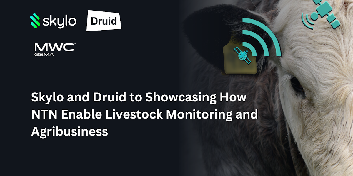 Skylo y Druid mostrarán cómo las redes no terrestres (NTN) permiten vigilar el ganado y la agroindustria