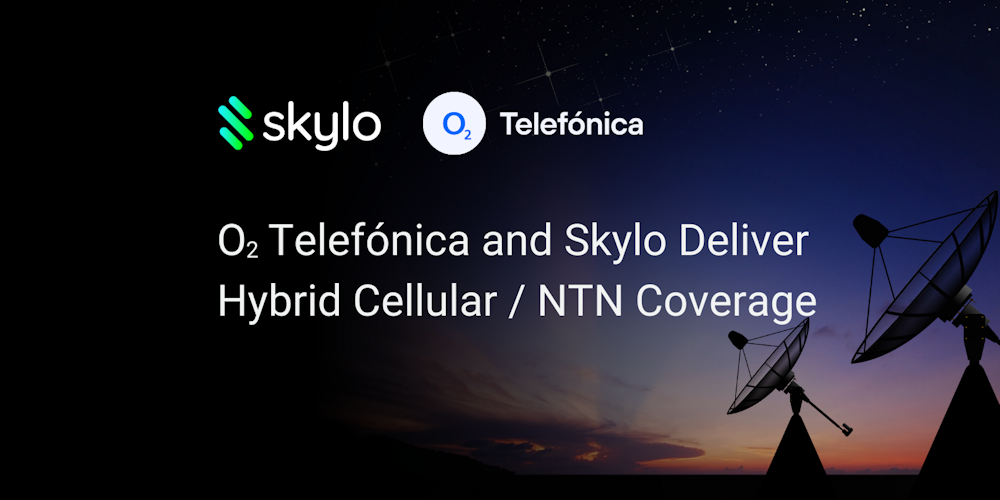 O2 Telefónica y Skylo ofrecen cobertura híbrida celular/red no terrestre (NTN)