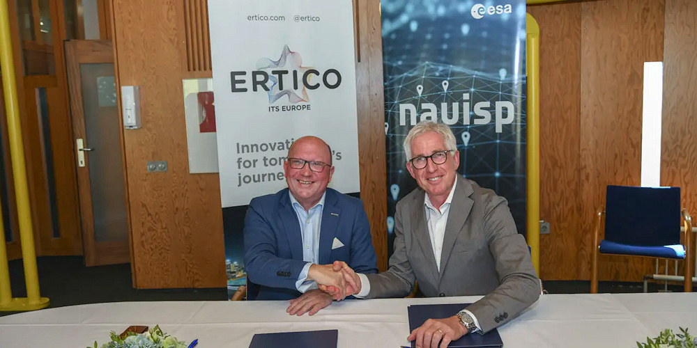 ERTICO y la Agencia Espacial Europea firman un memorando de intenciones para impulsar una movilidad más segura e inteligente