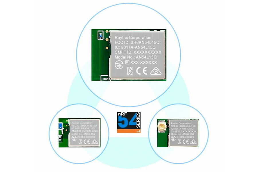 Raytac lanza los módulos multiprotocolo AN54L15Q con SoC nRF54L15 para wearables e IoMT