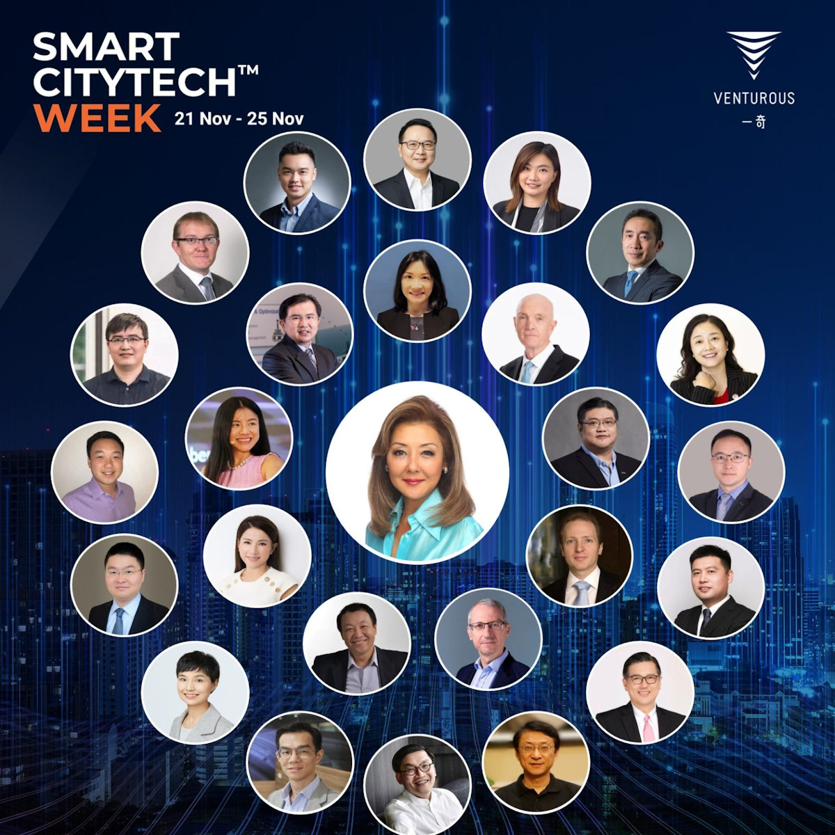 Smart Energy, Smart Computing, Smart Buildings, y Smart City Management son los protagonistas de la Semana Smart Citytech™ de Venturous