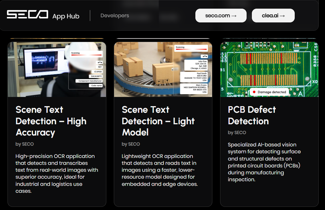 SECO amplía su catálogo con siete nuevas aplicaciones de IA para entornos IoT