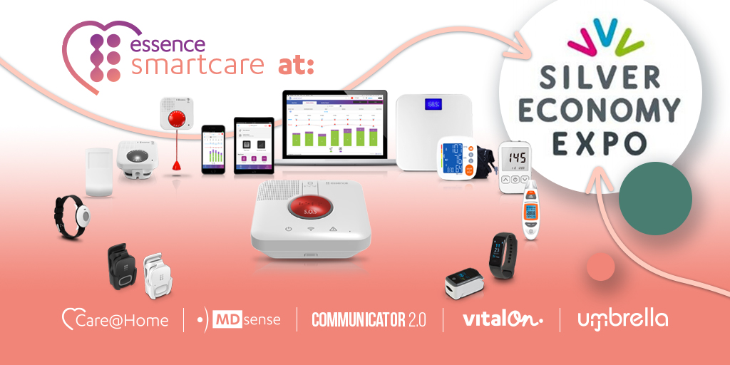 Essence SmartCare, líder en atención conectada, demostrará la detección de caídas y otras innovaciones en atención sanitaria personal
