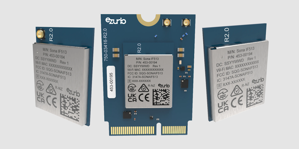 Ezurio presenta el nuevo módulo Sona IF513 Wi-Fi 6E y Bluetooth 5.4 para IoT industrial de bajo consumo