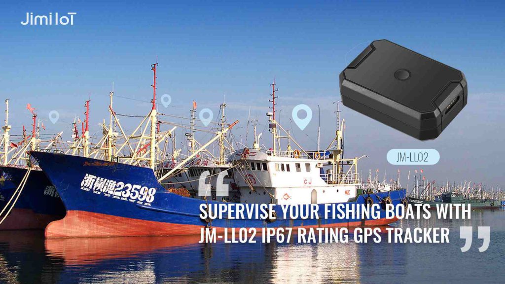 Embarcaciones de pesca con el localizador GPS JM-LL02 con clasificación IP67
