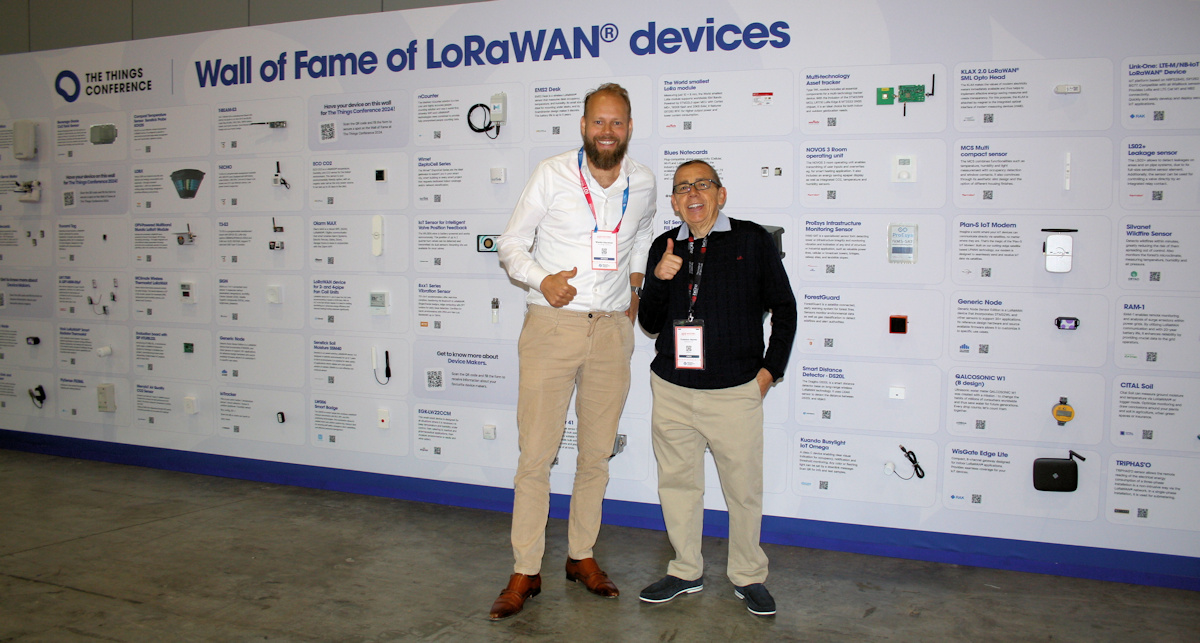 The Things Industries muestra su Wall of Fame de dispositivos LoRaWAN en IoTSWC 2024, destacando innovación y conectividad