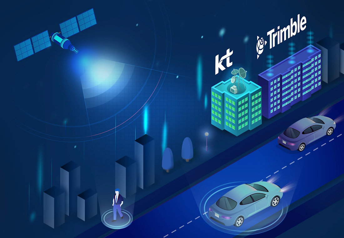 Trimble y KT Corporation se alían para ofrecer servicios de posicionamiento centimétrico en Corea del Sur