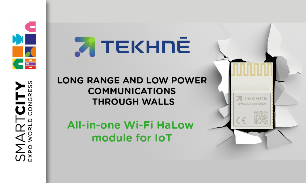 TEKHNE presenta MYNA: Wi-Fi HaLow 'todo en uno' para IoT, ideal para Smart Cities, Energía y Agricultura