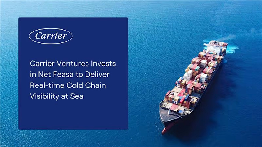 Carrier refuerza la visibilidad IoT en la cadena de frío marítima con una inversión estratégica en Net Feasa