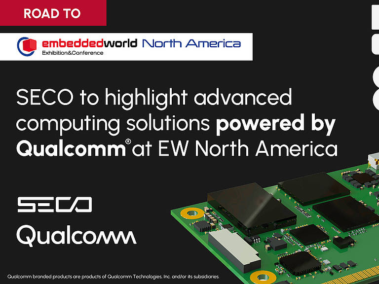 SECO y Qualcomm presentarán avances en IoT y Edge AI en el estreno de embedded world North America