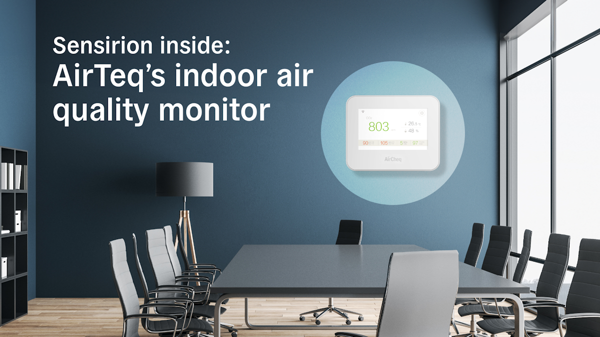 Sensirion y AirTeq colaboran en el lanzamiento del nuevo monitor de calidad del aire interior AirCheq Pro, el mejor de su clase