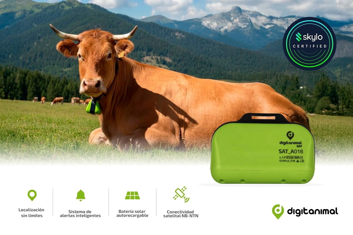 Digitanimal SAT logra certificación de Skylo y revoluciona la monitorización ganadera