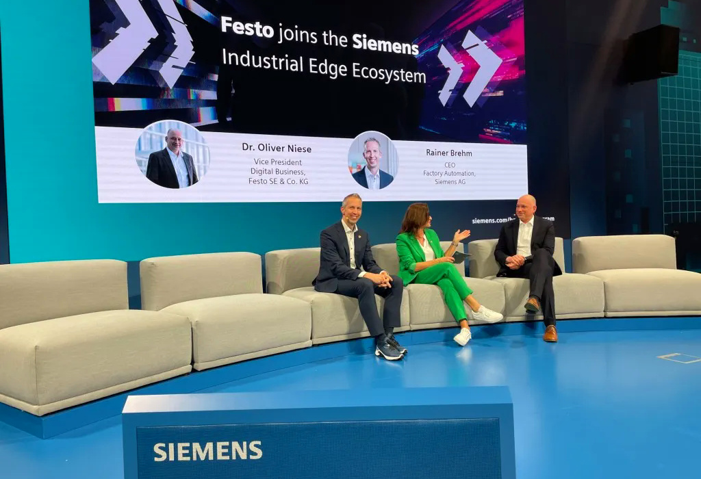 Festo se une al ecosistema industrial Edge de Siemens Xcelerator para ofrecer soluciones IoT de alta eficiencia en el Siemens Industrial Edge Marketplace