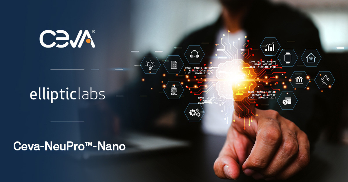 Elliptic Labs y Ceva impulsan la IA en el borde con sensores virtuales inteligentes