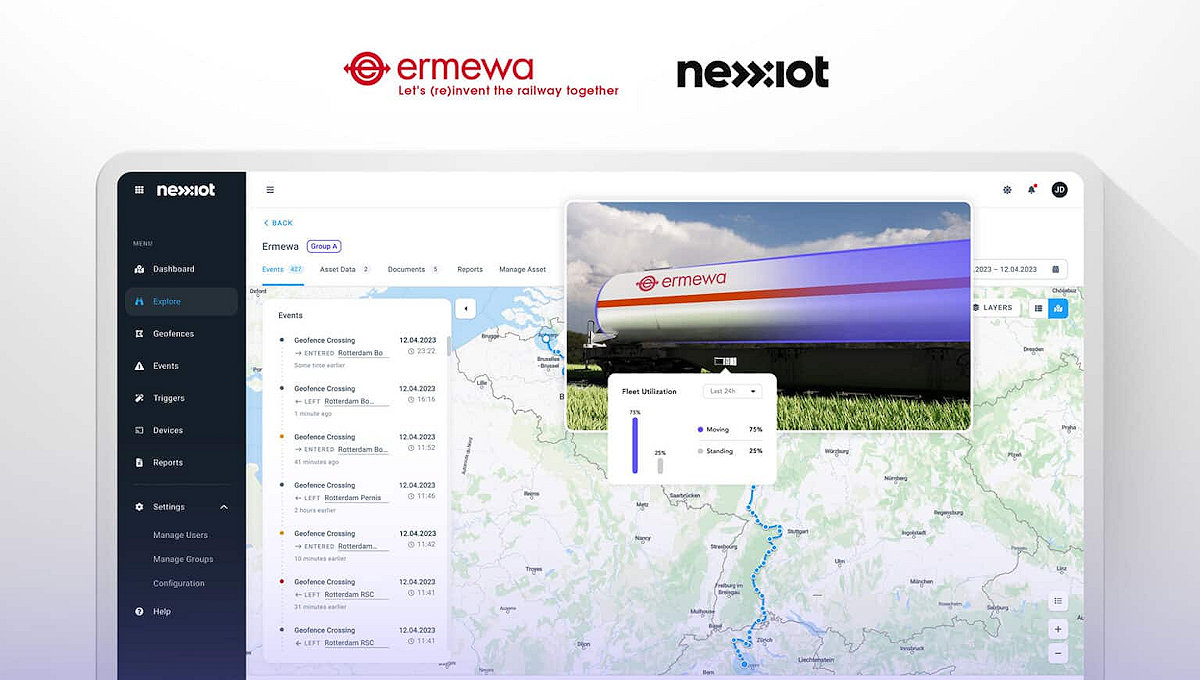 Ermewa impulsa su estrategia de digitalización en el transporte ferroviario con la tecnología de Nexxiot