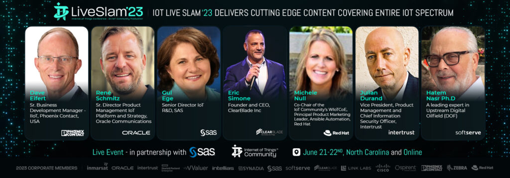 La IoT Community anuncia su agenda exclusiva para la IoT Slam Live 2023 Conference en Cary, Carolina del Norte y en formato online